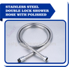 Stainless steel double lock shower hose